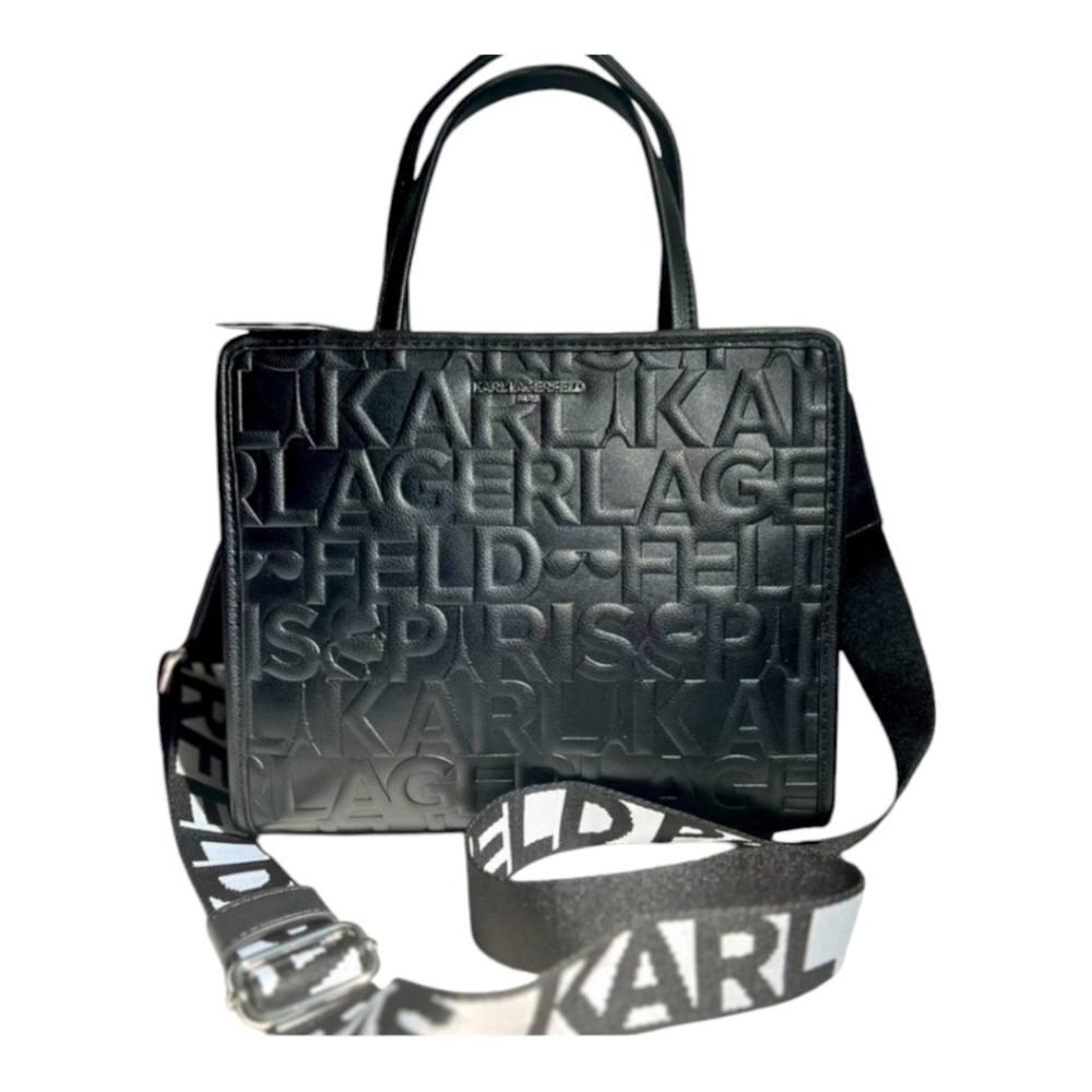 🖤▪️Karl Lagerfeld▪️ Leather Exterior Satchel/Top Handle Bag - Picture 2 of 5